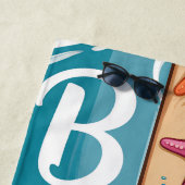Bride Summer Seashore Vibes Flip-Flops Wedding ビーチタオル (インサイチュ)