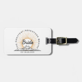 Bride The Greatest Adventure Begins Personalized ラゲッジタグ