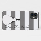Bride To Be灰色および白人の未来の夫人 Case-Mate iPhoneケース (裏面(横))