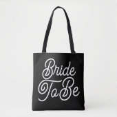 Bride To Be Black & White Tote Bag トートバッグ (正面)