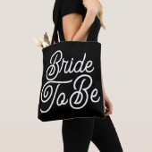 Bride To Be Black & White Tote Bag トートバッグ (クローズアップ)