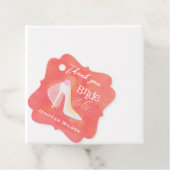 Bride To Be Bridal Shower Elegant Blush Pink フェイバータグ (インサイチュ)