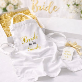 Bride to be Bridal Shower Gift Idea  スタンダードエプロン