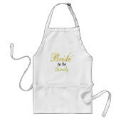 Bride to be Bridal Shower Gift Idea スタンダードエプロン (正面)