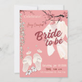 Bride to Be Bridal Shower Invitation | Elegant Pin (正面)