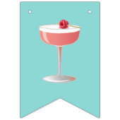 Bride to Be Raspberry Cocktail Bunting Banner バンティングフラッグ (第1の旗)