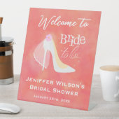 Bride To Be Wedding High Heel Bridal Shower  台座サイン (インサイチュ)