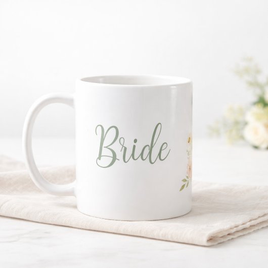 Bride to Be Wildflower Garden Personalized  コーヒーマグカップ