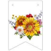 Bride to Bee |水彩フローラブライダルシャワー バンティングフラッグ (第1の旗)