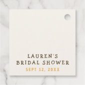 Bride to Bee Bumblebee Thank You Bridal Shower フェイバータグ (裏面)