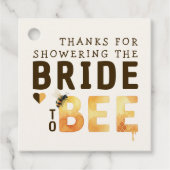 Bride to Bee Bumblebee Thank You Bridal Shower フェイバータグ (正面)