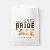 Bride to Bee Bumblebee Thank You Bridal Shower フェイバーバッグ (正面)