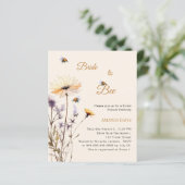 Bride to bee wildflower bridal shower invitation (スタンド正面)