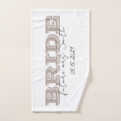 Bride Towel, Personalized Gift バスタオルセット (ハンドタオル)