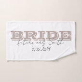 Bride Towel, Personalized Gift バスタオルセット (ハンドタオル)