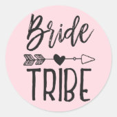 Bride Tribe | オリジナル名 ウェディング ラウンドシール (正面)