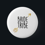 {Bride Tribe}ブラック&金ゴールド 缶バッジ<br><div class="desc">祝バチェロレッテスタイル</div>
