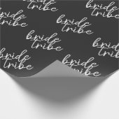 Bride Tribe | 現代のブライズシャワー ラッピングペーパー (角)