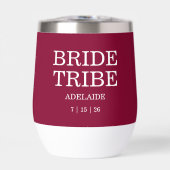 Bride Tribe Bridal Party Cranberry Red (正面)