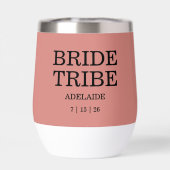 Bride Tribe Bridal Party Desert Rose (背面)