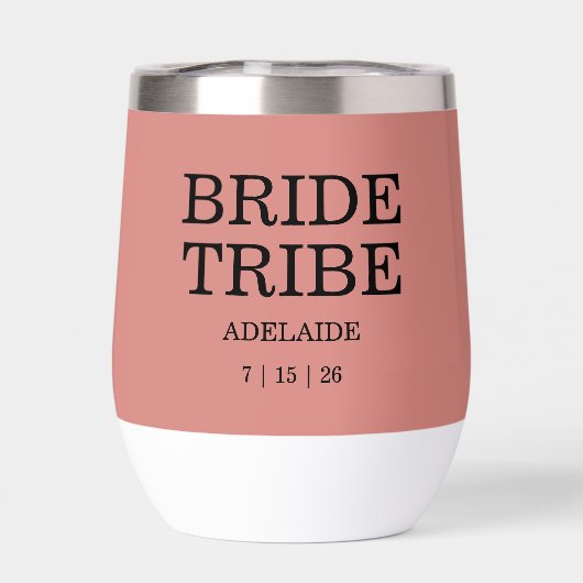 Bride Tribe Bridal Party Desert Rose (背面)