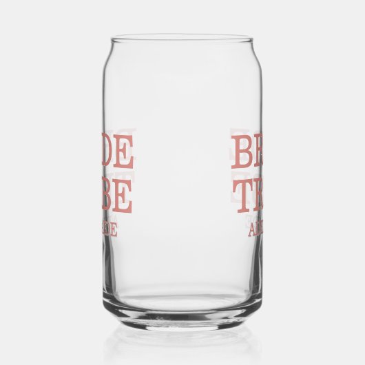 Bride Tribe Bridal Party Dusty Rose ガラス缶 (左)