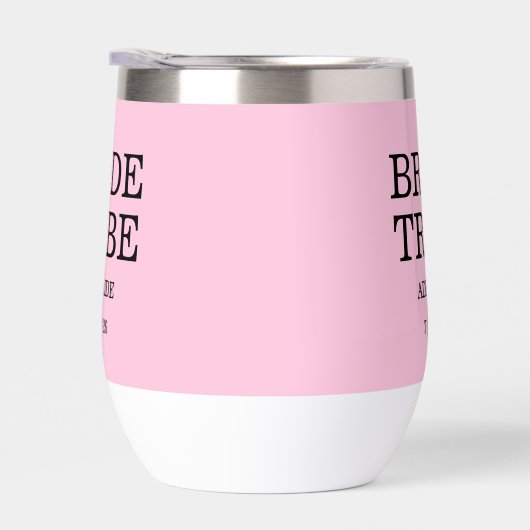 Bride Tribe Bridal Party Pink (右面)