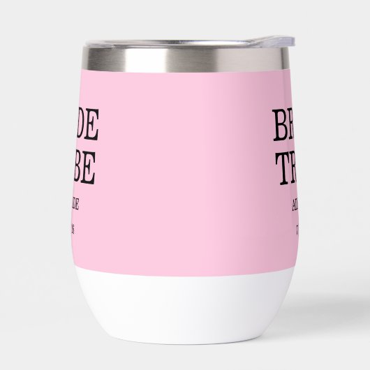 Bride Tribe Bridal Party Pink (左面)