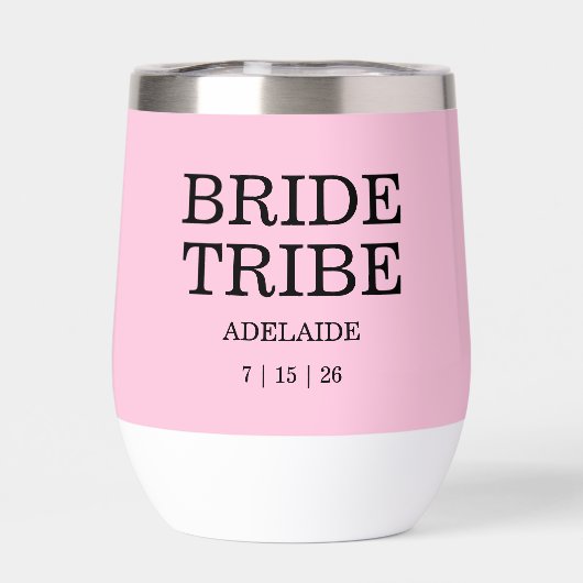 Bride Tribe Bridal Party Pink (背面)
