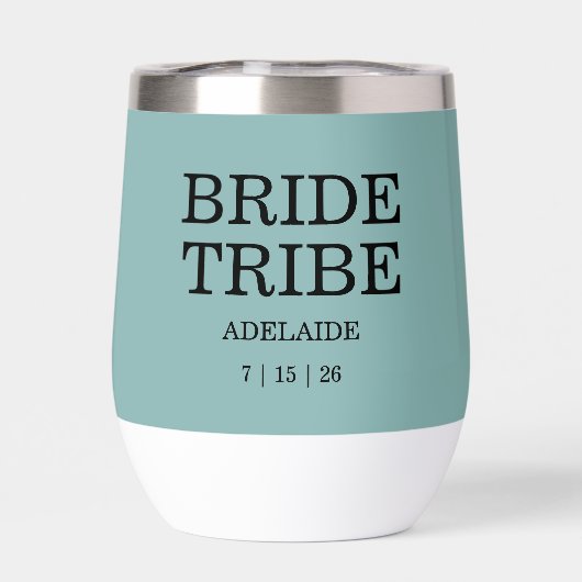 Bride Tribe Bridal Party Sea Glass Green (背面)