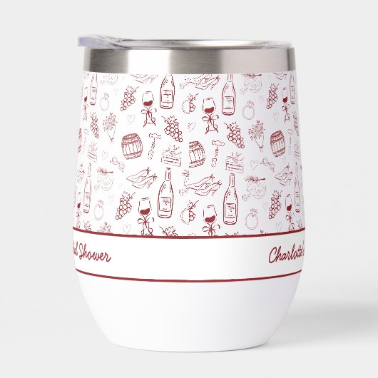 Bride Tribe Burgundy Bridal Shower (右面)