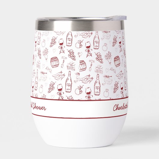 Bride Tribe Burgundy Bridal Shower (左面)