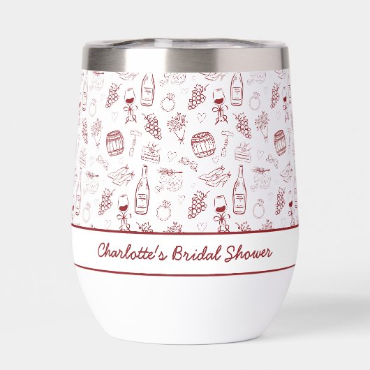 Bride Tribe Burgundy Bridal Shower (背面)