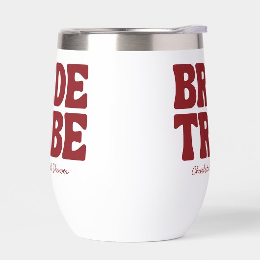 Bride Tribe Burgundy Bridal Shower (左面)