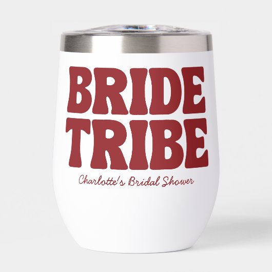 Bride Tribe Burgundy Bridal Shower (正面)