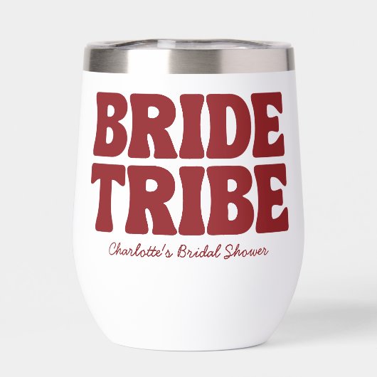Bride Tribe Burgundy Bridal Shower (背面)