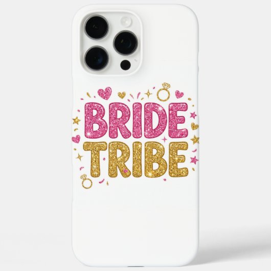 Bride Tribe Glitter iPhone Case Case-Mate iPhoneケース (裏面)