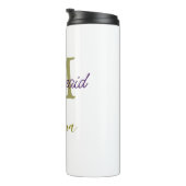 Bride tribe monogram bridal shower simple golden p タンブラー (回転右)
