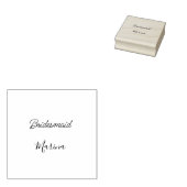 Bride tribe monogram bridal shower simple golden p ラバースタンプ (押印)