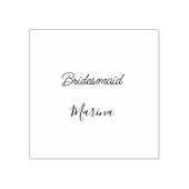 Bride tribe monogram bridal shower simple golden p ラバースタンプ (インプリント)