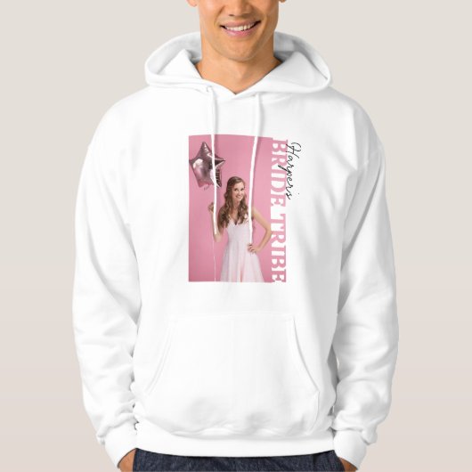 Bride Tribe Photo Hoodie | Personalised Hen Party  パーカ (正面)
