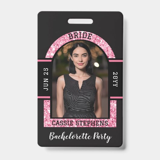 Bride VIP QR Code Badge Buy Bride a Drink バッジ (正面)