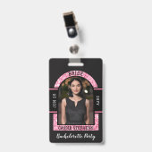 Bride VIP QR Code Badge Buy Bride a Drink バッジ (正面 （クリップ付）)