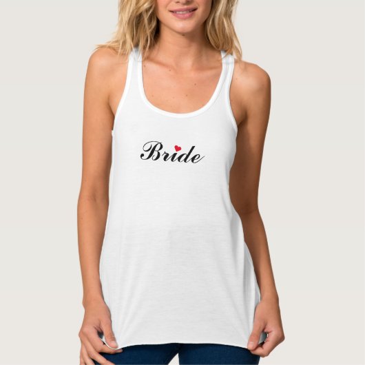 Bride Wedding Bridal Shower Bachelorette Party Top タンクトップ (正面)