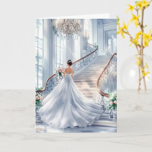 Bride Wedding Card カード (黄色い花)