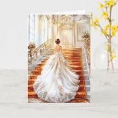 Bride Wedding Card カード (黄色い花)