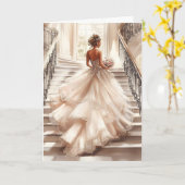 Bride Wedding Card カード (黄色い花)