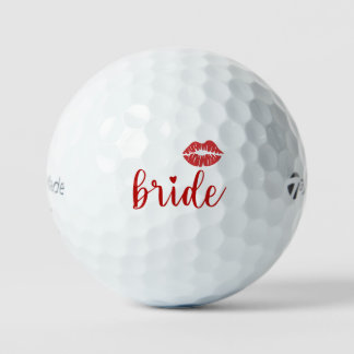 Bride with red lips golf ゴルフボール
