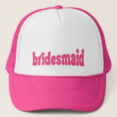 'Bridemaid' 波浪レトロピンク キャップ (正面)