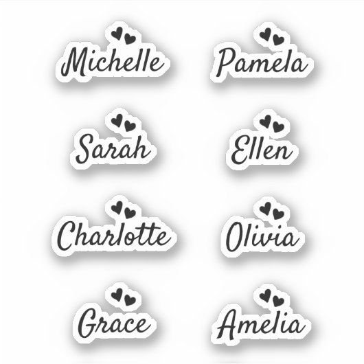 Bridemaids Gift-box Custom-Cut Vinyl Sticker シール (正面)